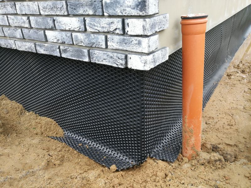Waterproofing Drainage Tile Installation